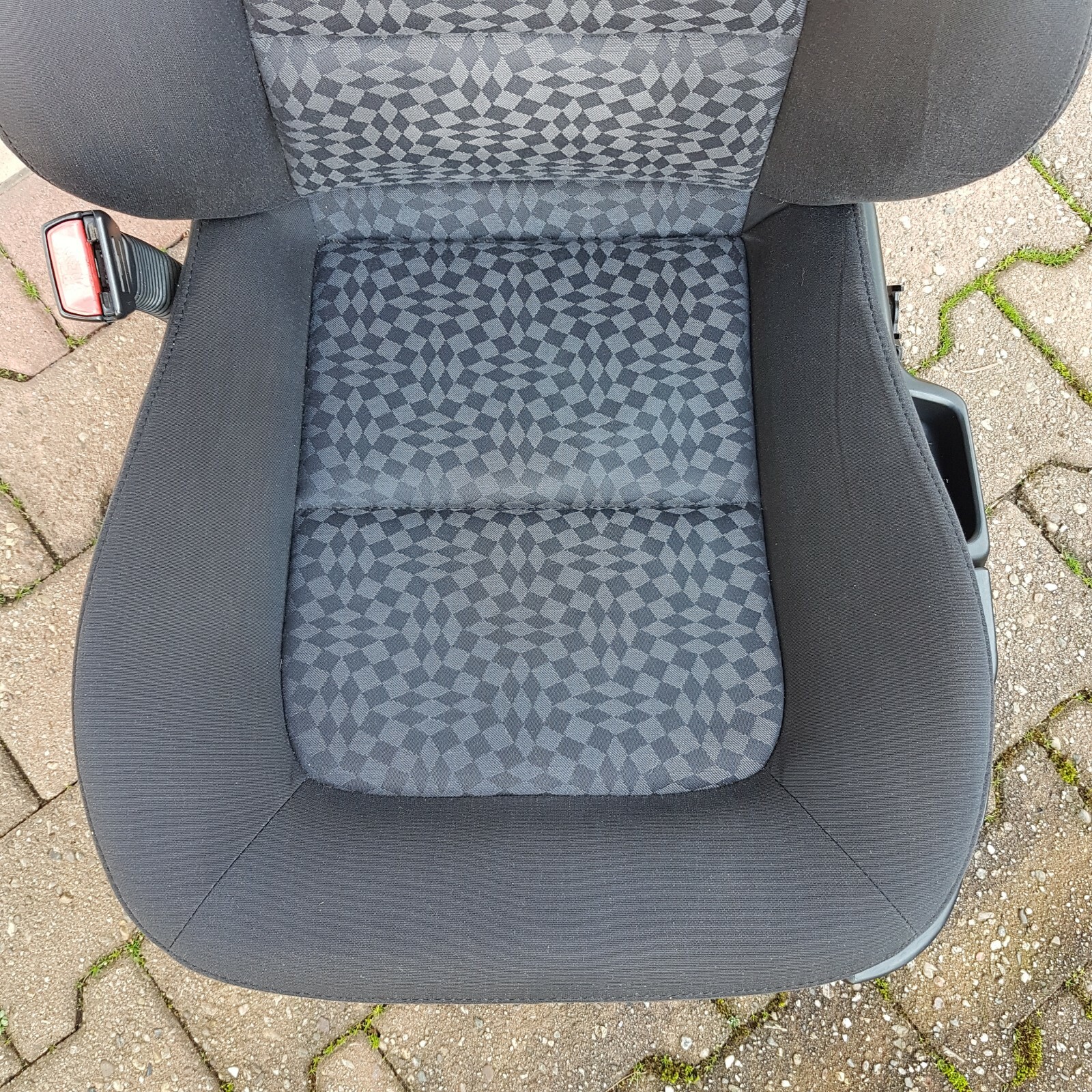 BMW Z3 Roadster Fahrer Stoff Sitz grau schwarz Rückenlehne Gestell ABHOLUNG – Bild 3