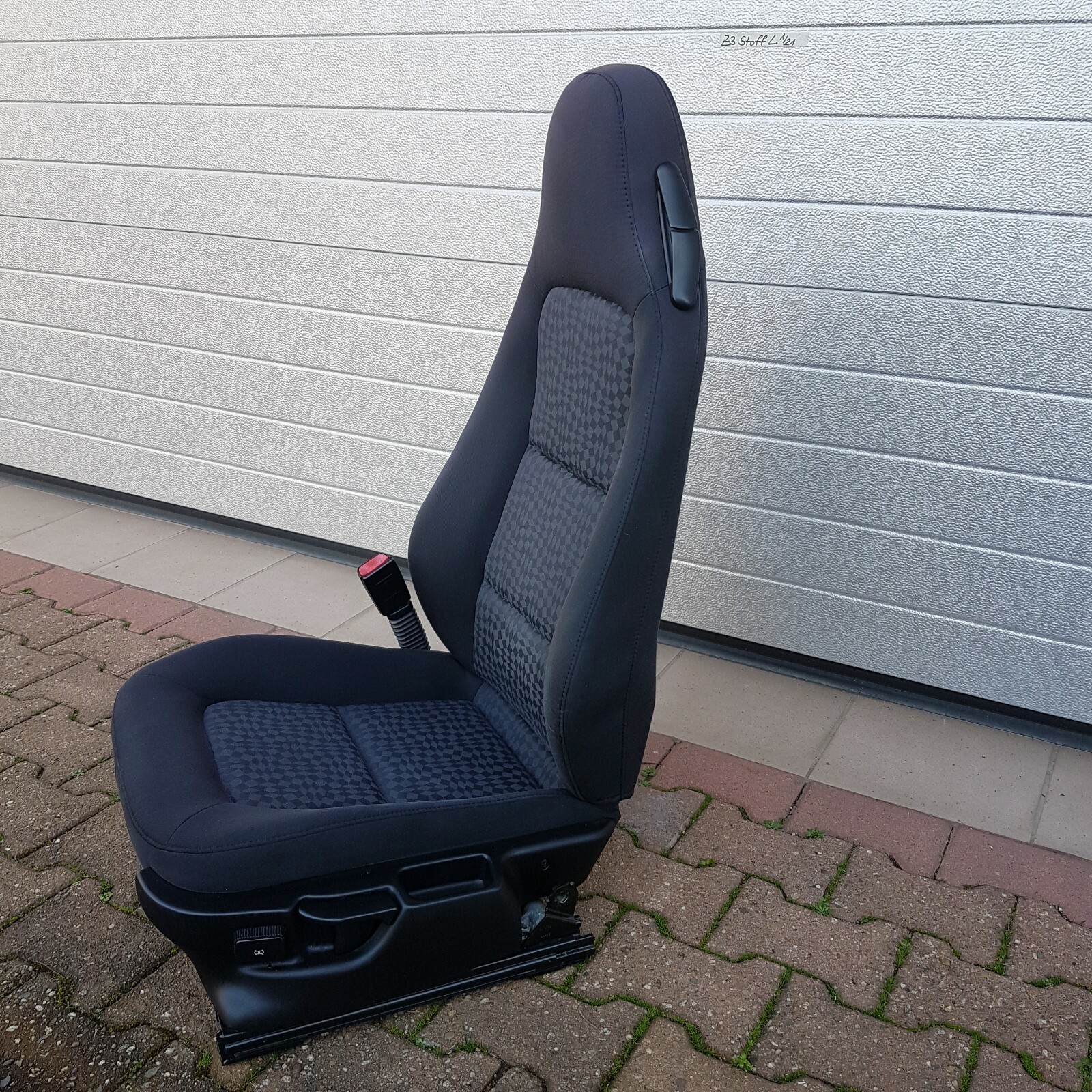 BMW Z3 Roadster Fahrer Stoff Sitz grau schwarz Rückenlehne Gestell ABHOLUNG – Bild 5