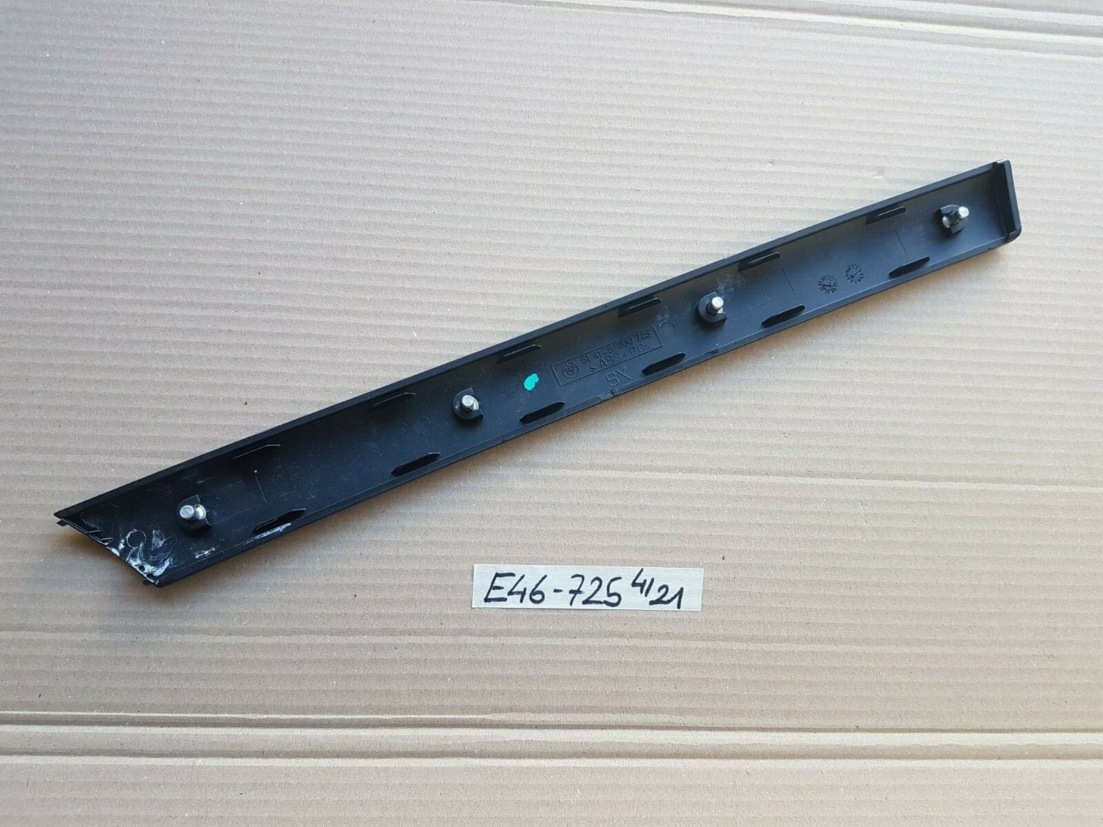 BMW E46 Limo Holz Tür Leiste innen VORNE LINKS Verkleidung schwarz 8200725 – Bild 2