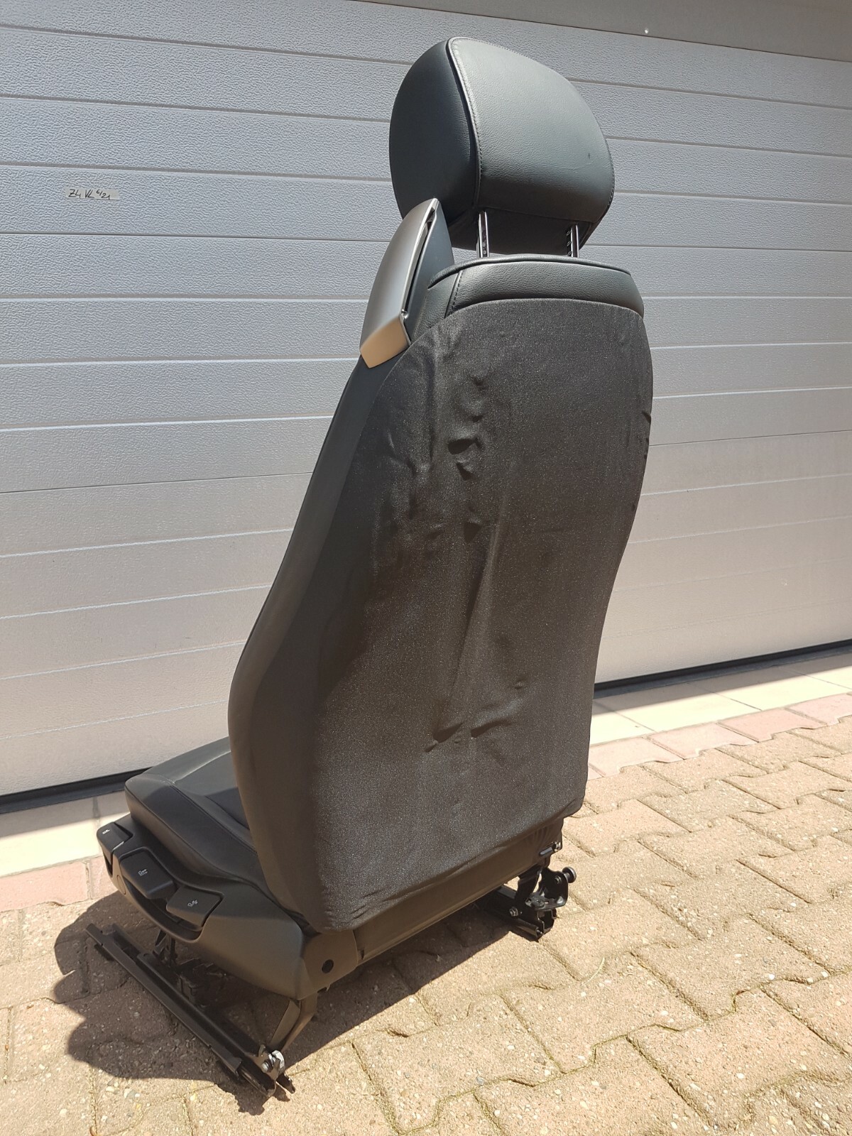 BMW Z4 E85 Fahrer Sitz Leder schwarz  VORNE LINKS  black leather seat ABHOLUNG