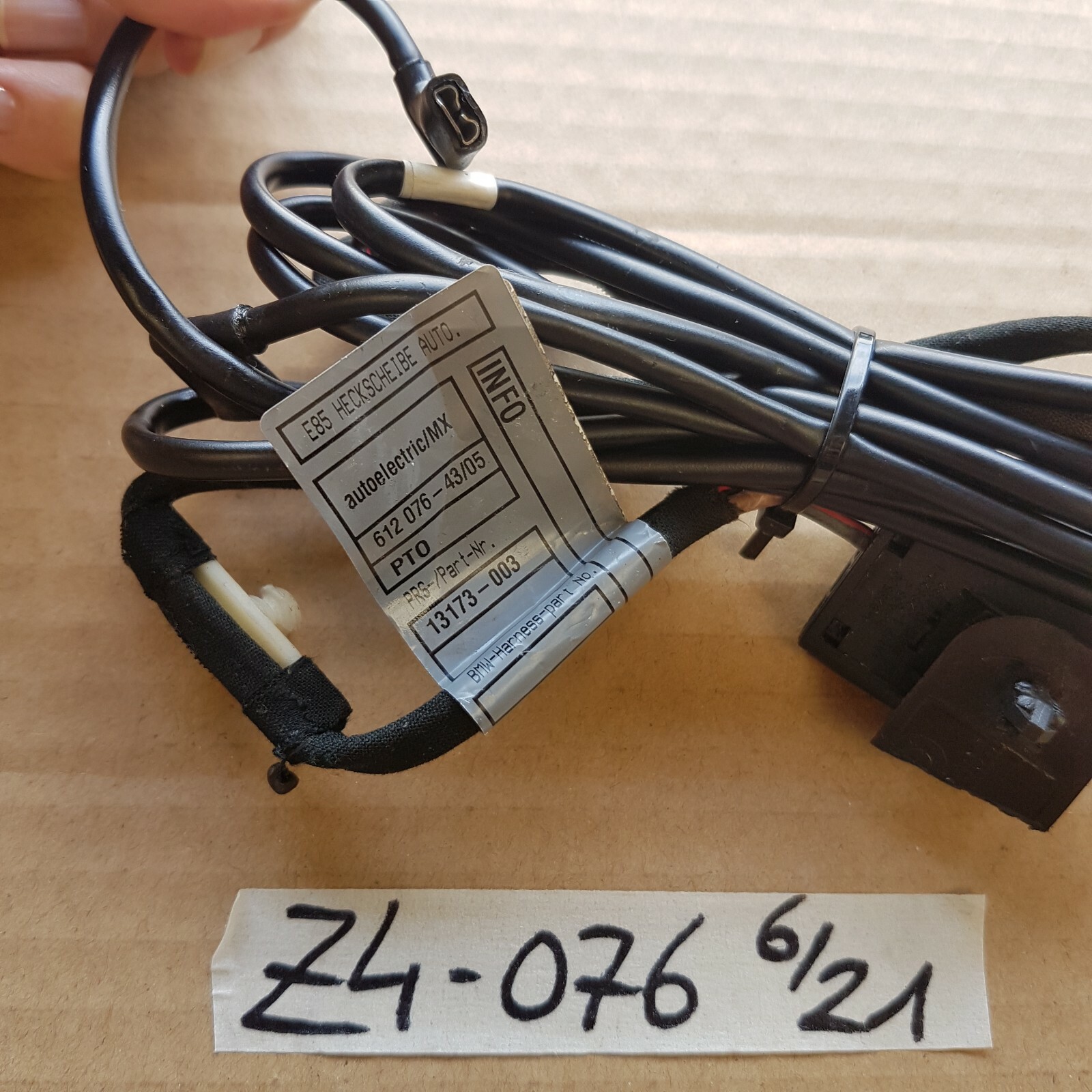 Original BMW Z4 E85 Roadster Kabel für heizbare Heckscheibe im Verdeck 612076 – Bild 2