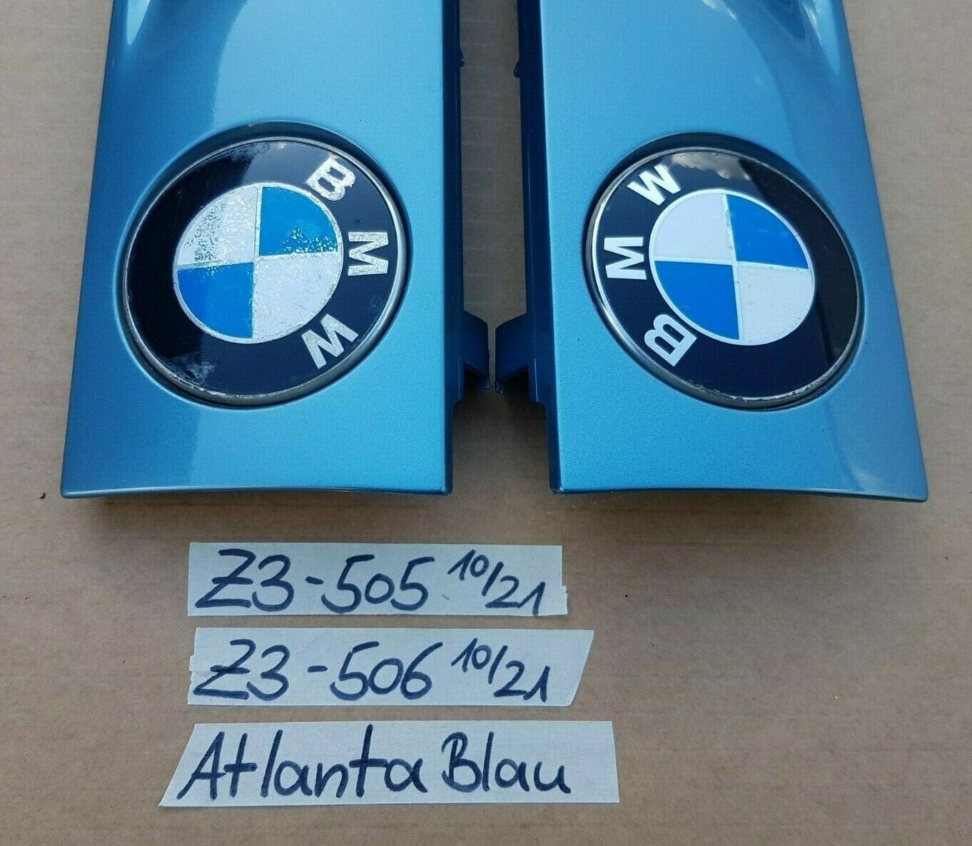 BMW Z3 Roadster Lufteinlass Kiâemen Ziergitter Motorhaube Atlanta blau R+L – Bild 3