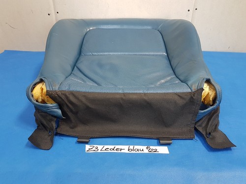 BMW Z3 Roadster Bei Fahrer Sitz Kissen Unterteil Leder blau ohne Sitzheizung – Bild 5