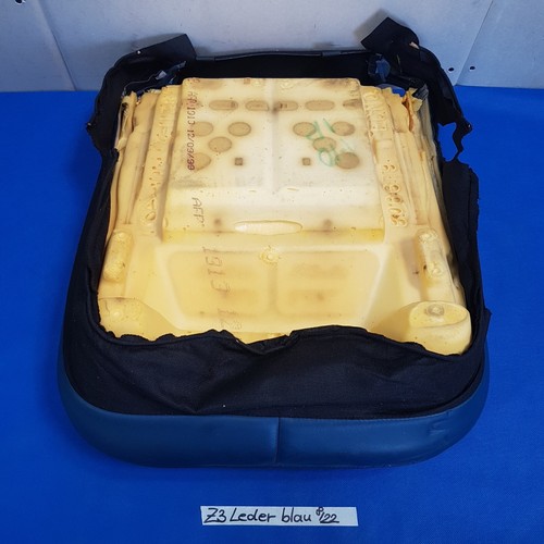 BMW Z3 Roadster Bei Fahrer Sitz Kissen Unterteil Leder blau ohne Sitzheizung – Bild 6