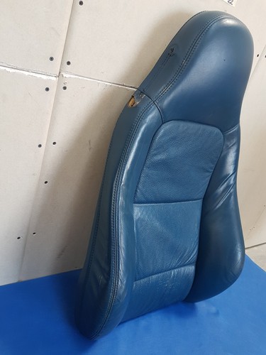 BMW Z3 Roadster Beifahrer Sitz Oberteil Leder blau Rückenlehne OHNE  Sitzheizung – Bild 2