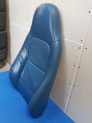 BMW Z3 Roadster Beifahrer Sitz Oberteil Leder blau Rückenlehne OHNE  Sitzheizung – Bild 3