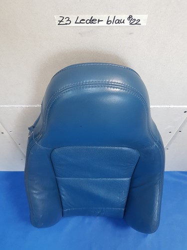 BMW Z3 Roadster Beifahrer Sitz Oberteil Leder blau Rückenlehne OHNE  Sitzheizung – Bild 5