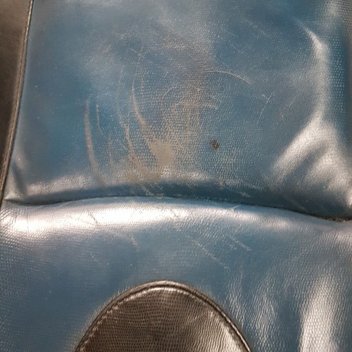 BMW Z3 Roadster Fahrer Sport Sitz Unterteil  Leder Blau Schwarz mit Sitzheizung – Bild 2