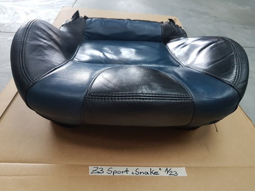 BMW Z3 Roadster Fahrer Sport Sitz Unterteil  Leder Blau Schwarz mit Sitzheizung – Bild 3