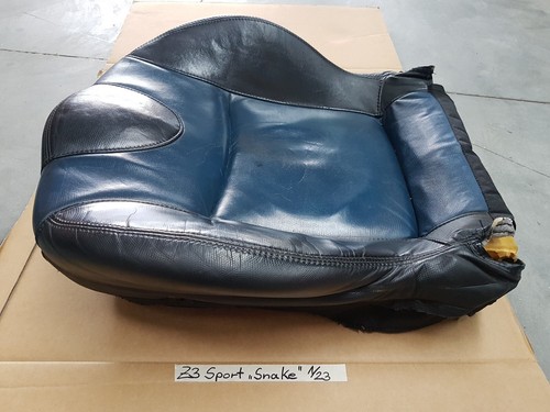 BMW Z3 Roadster Fahrer Sport Sitz Unterteil  Leder Blau Schwarz mit Sitzheizung – Bild 4