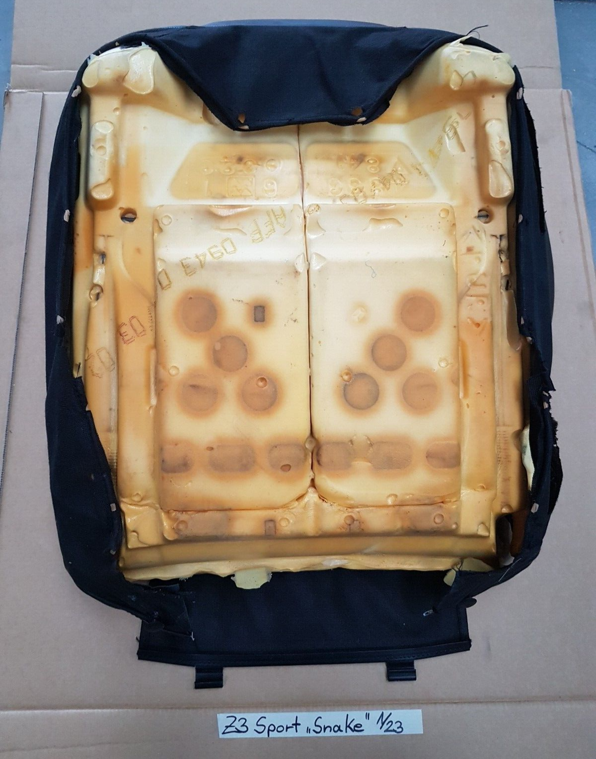 BMW Z3 Roadster Fahrer Sport Sitz Unterteil  Leder Blau Schwarz mit Sitzheizung – Bild 7