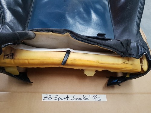 BMW Z3 Roadster Fahrer Sport Sitz Unterteil  Leder Blau Schwarz mit Sitzheizung – Bild 8