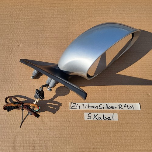 BMW Z4 E85 E86 Seiten Außen Spiegel RECHTS Beifahrer Seite Titan Silber 354 – Bild 1