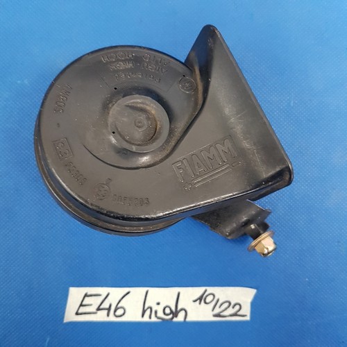 BMW E46 Hupe high mit Halter  Signalhorn Fanfare Bosch – Bild 1