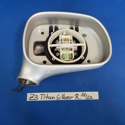 BMW Z3 Roadster Seiten Außen Spiegel Kappe Gehäuse RECHTS Titan Silber + Motor – Bild 1