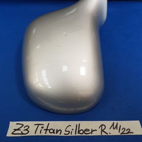 BMW Z3 Roadster Seiten Außen Spiegel Kappe Gehäuse RECHTS Titan Silber + Motor – Bild 3