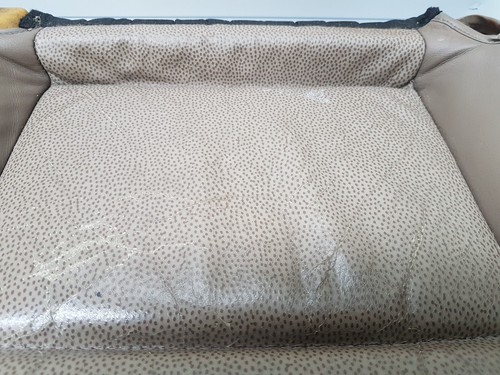 BMW Z3 Fahrer Sitz Unterteil Leder beige Sitzkissen Polster Teil + Bezug LINKS – Bild 7