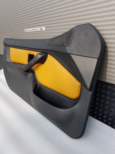 BMW Z3 Roadster Tür Verkleidung Türtafel Leder schwarz gelb nappa sun mit Griff – Bild 4