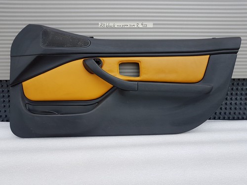 BMW Z3 Roadster Tür Verkleidung Türtafel Leder schwarz gelb nappa sun mit Griff – Bild 9