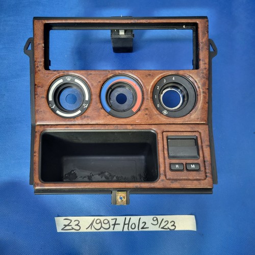 BMW Z3 Roadster Mittelkonsole Klima Blende Holz Optik 8410710 + Digital Uhr – Bild 1