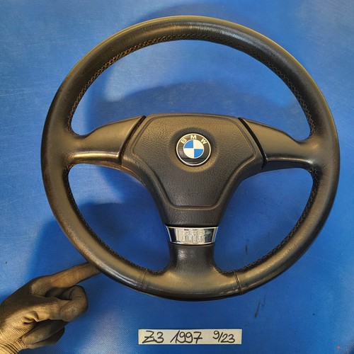 BMW E36 und Z3 Lenkrad 1093354 Leder Lenker + Fahrer Airbagmodul – Bild 1