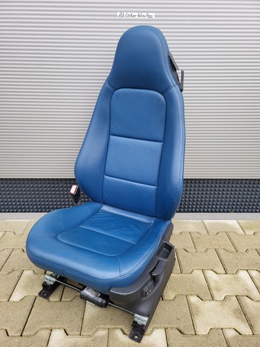 BMW Z3 Roadster Fahrer Sitz Leder blau OHNE  Sitzheizung ABHOLUNG – Bild 1