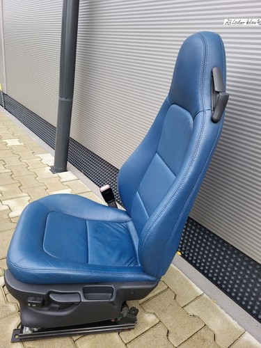 BMW Z3 Roadster Fahrer Sitz Leder blau OHNE  Sitzheizung ABHOLUNG – Bild 2