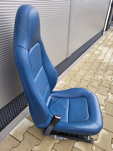 BMW Z3 Roadster Fahrer Sitz Leder blau OHNE  Sitzheizung ABHOLUNG – Bild 3