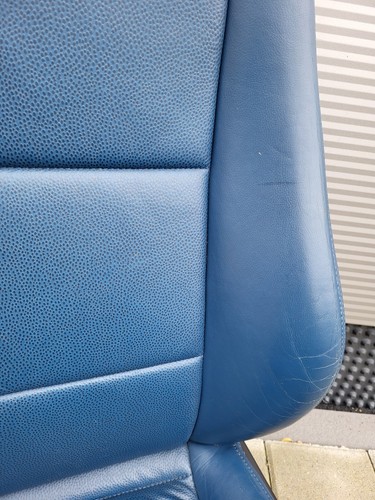 BMW Z3 Roadster Fahrer Sitz Leder blau OHNE  Sitzheizung ABHOLUNG – Bild 7