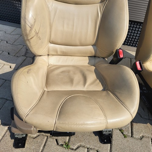 BMW Z3 Roadster Fahrer +  Beifahrer Sport Sitz Leder beige Sitzheizung ABHOLUNG – Bild 10
