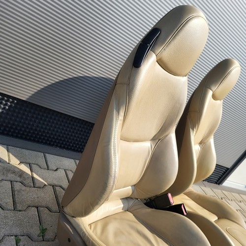 BMW Z3 Roadster Fahrer +  Beifahrer Sport Sitz Leder beige Sitzheizung ABHOLUNG – Bild 12