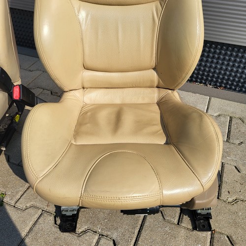 BMW Z3 Roadster Fahrer +  Beifahrer Sport Sitz Leder beige Sitzheizung ABHOLUNG – Bild 5