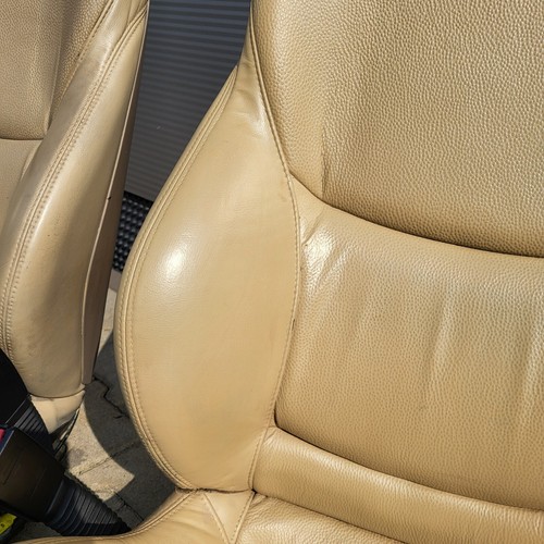 BMW Z3 Roadster Fahrer +  Beifahrer Sport Sitz Leder beige Sitzheizung ABHOLUNG – Bild 9