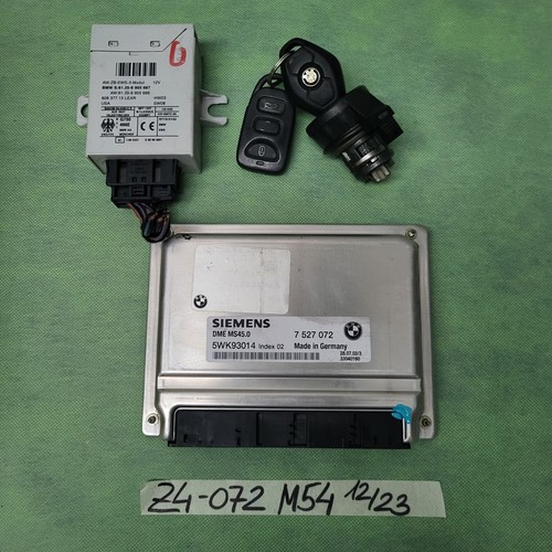 BMW Z4 E85 Motor Steuergerät 7527072 EWS Modul Zündschloss Schlüssel 2,5i  M54 – Bild 1