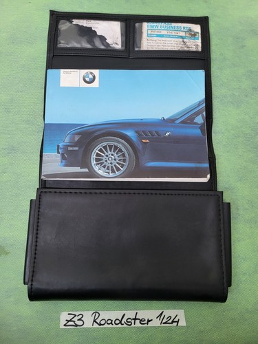 BMW Z3 Roadster Bordmappe Kunst-Leder  Handbuch Betriebsanleitung Englisch – Bild 2
