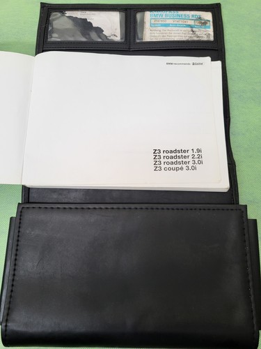 BMW Z3 Roadster Bordmappe Kunst-Leder  Handbuch Betriebsanleitung Englisch – Bild 3