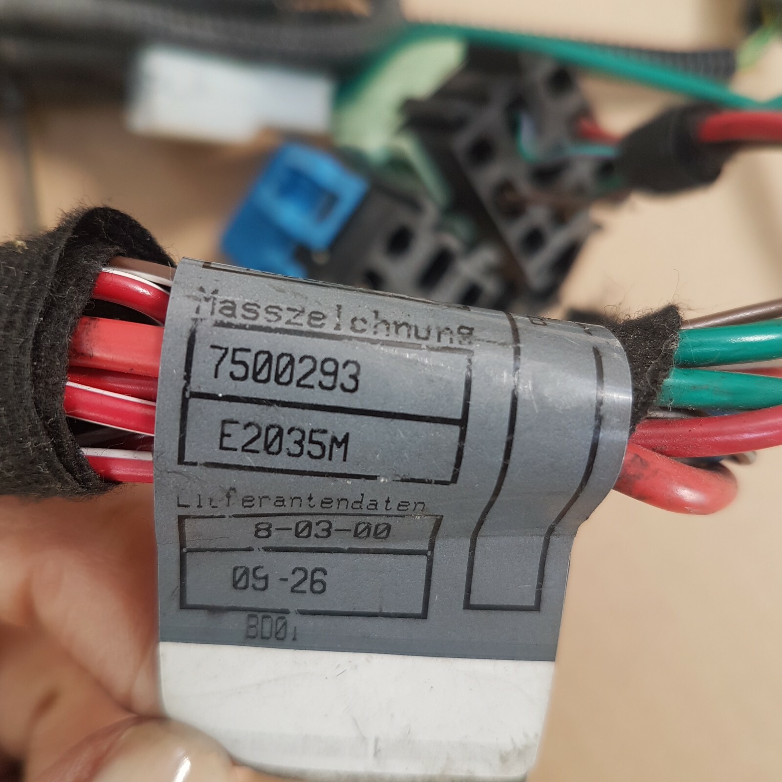 BMW Z3 Kabelbaum Motor Zündmodul 7500293 Motor Kabel M43 / 87 Kw 118 PS 7500290 – Bild 4