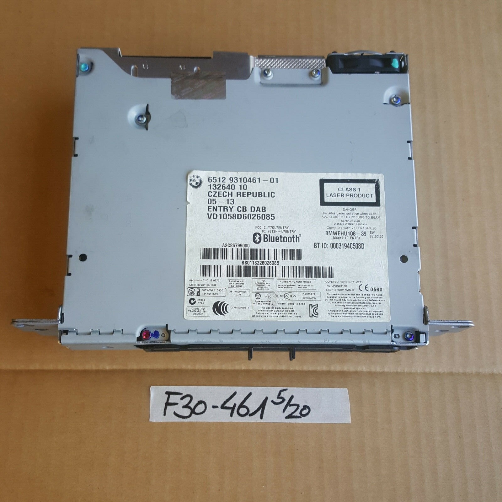 BMW F20 F21 F30 F31 F34 F32 F33 Bluetooth Navi CD Radio BMW Professional 9310461 – Bild 3