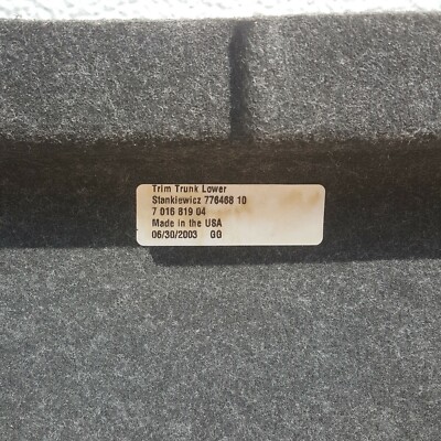 BMW Z4 E85 Gepäckraum Kofferraum Laderaum Verkleidung Abdeckung 7016819