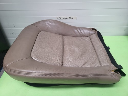 BMW Z3 Fahrer Sitz Unterteil Leder Oregon beige Sitzfläche Kissen Polster LINKS – Bild 2