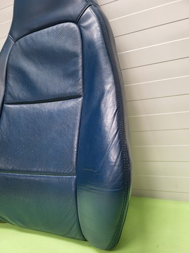 BMW Z3 Roadster Coupe Bei-Fahrer Sitz Oberteil Leder blau Rückenlehne – Bild 4