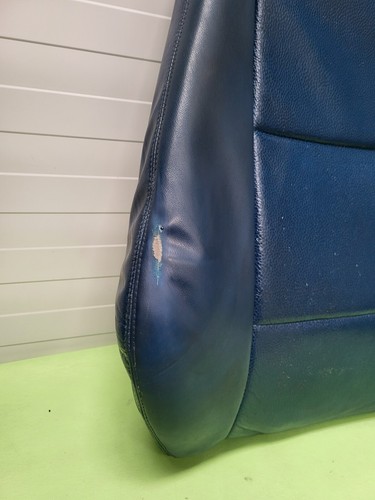 BMW Z3 Roadster Coupe Bei-Fahrer Sitz Oberteil Leder blau Rückenlehne – Bild 5