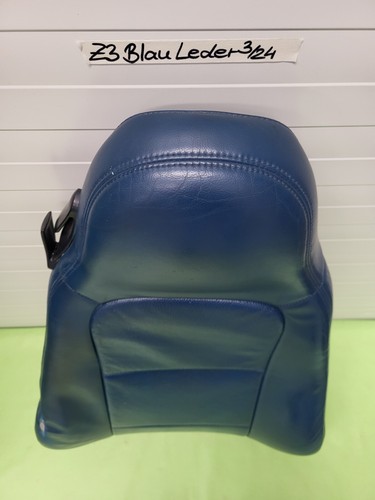 BMW Z3 Roadster Coupe Bei-Fahrer Sitz Oberteil Leder blau Rückenlehne – Bild 8