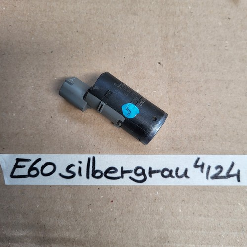 BMW E60 E61 PDC Rückfahr Sensor 6938742 Ultraschallwandler silber grau metallic – Bild 2