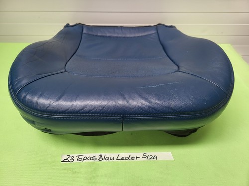 BMW Z3 Roadster Fahrer Sitz Polster Kissen Unterteil Leder Blau OHNE Sitzheizung – Bild 3