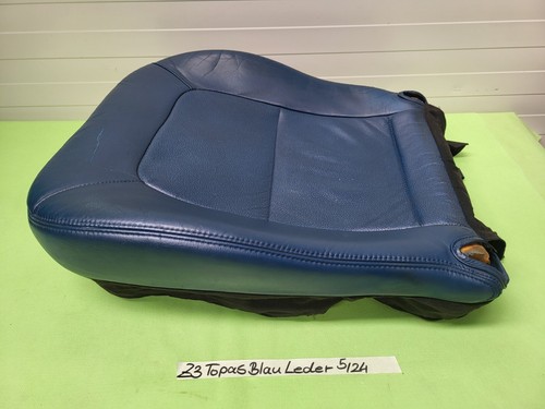 BMW Z3 Roadster Fahrer Sitz Polster Kissen Unterteil Leder Blau OHNE Sitzheizung – Bild 4