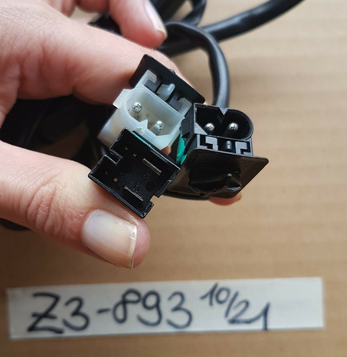 BMW Z3 Fahrer Sitz Kabel Stecker Höhen Verstellung Schalter 8413893 Heizung – Bild 3