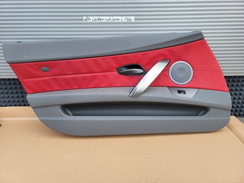 BMW Z4 E85 E86 Fahrer Türverkleidung LINKS Leder Oregon rot grau – Bild 1