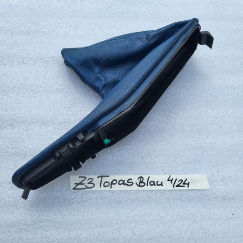 BMW Z3 Roadster Abdeckung für Handbremshebel Leder Sack Handbremse Blau RHD – Bild 7