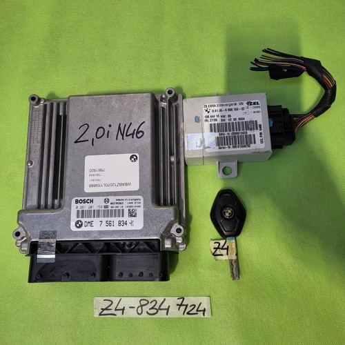 BMW Z4 E85 Steuergerät N46 Motor 7561834 EWS Modul 9127086 mit 1 Schlüssel Chip